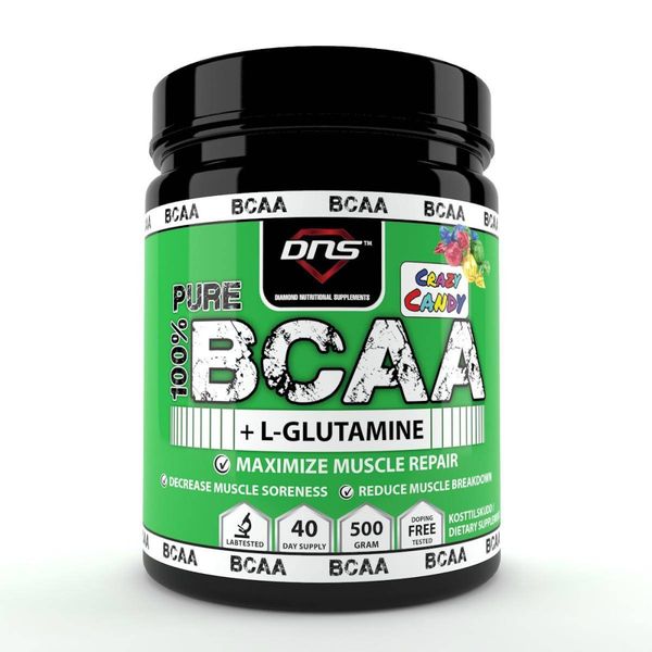 BCAA + L-Glutamin 500 gram Crazy Candy