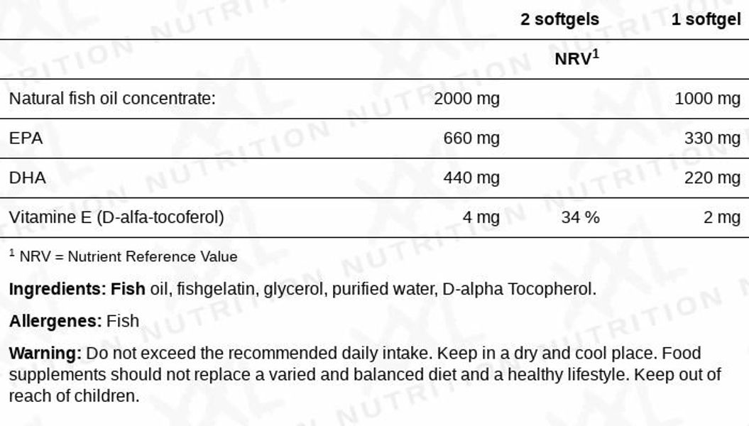Omega 3 Ultra Pure - 100 softgels
